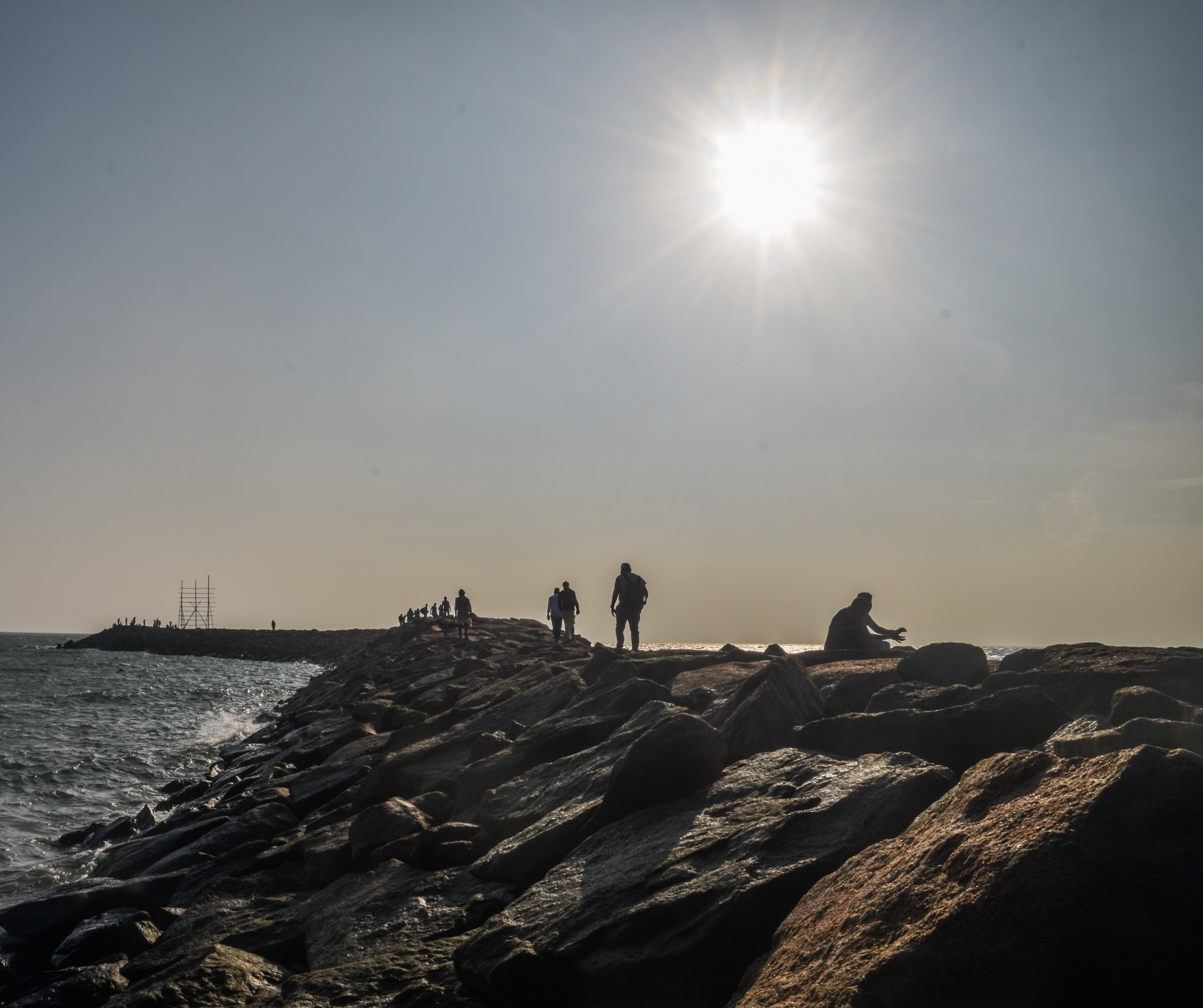 Sunrise Walk on the Kanyakumari Rock Pier