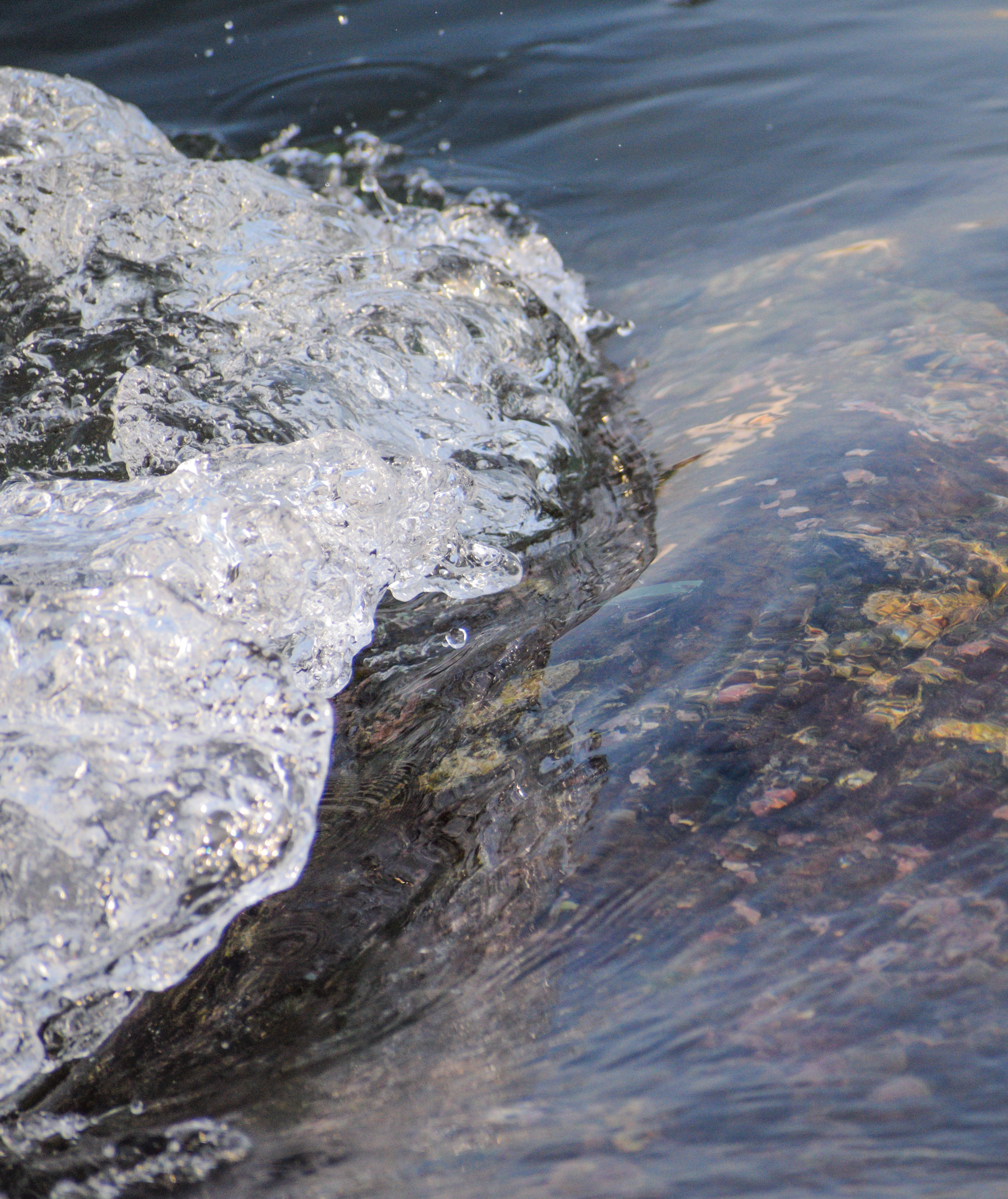 Wave Touching the Shore – Nature Texture Photo