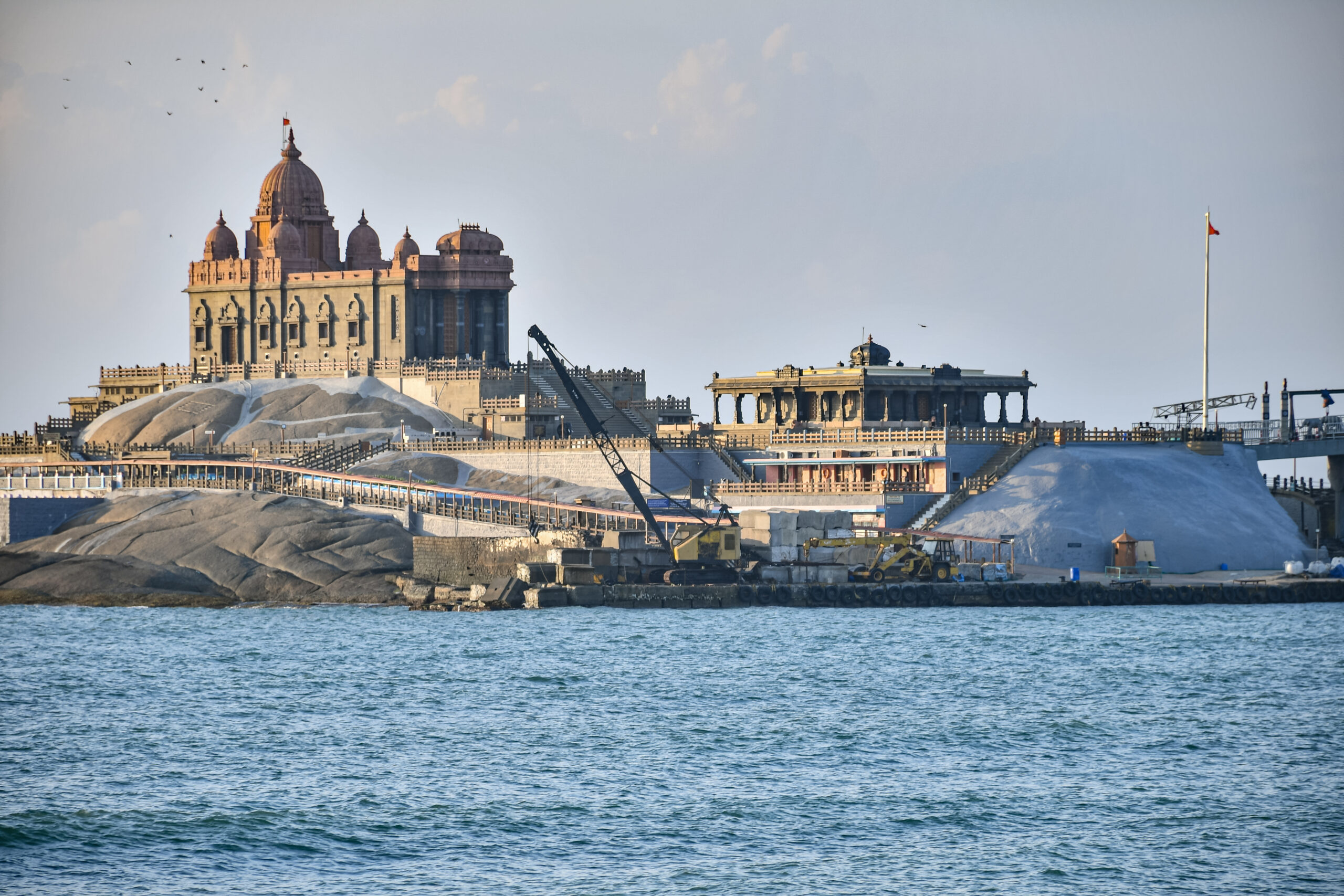 Vivekananda Rock Memorial – Kanyakumari Coastal View (Editorial Use Only)
